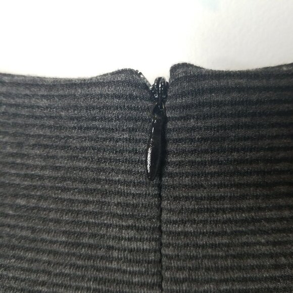 ALYX gray ribbed textured bandage dress V-neck size 12 - Picture 6 of 8